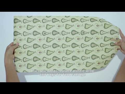 Beeswax Wrap Roll - plastic free food storage to keep food fresher, longer